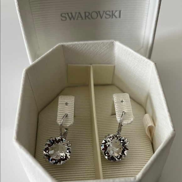 Swarovski Jewelry - SWAROVSKI MILLENIA WHITE Silver Halo Crystal Earrings BRAND NEW